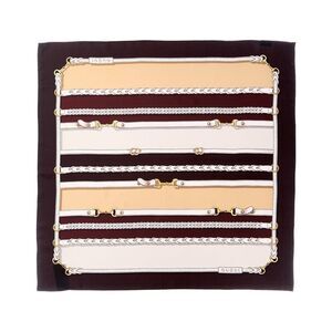 Gucci Gg Logo Silk Scarf, Black